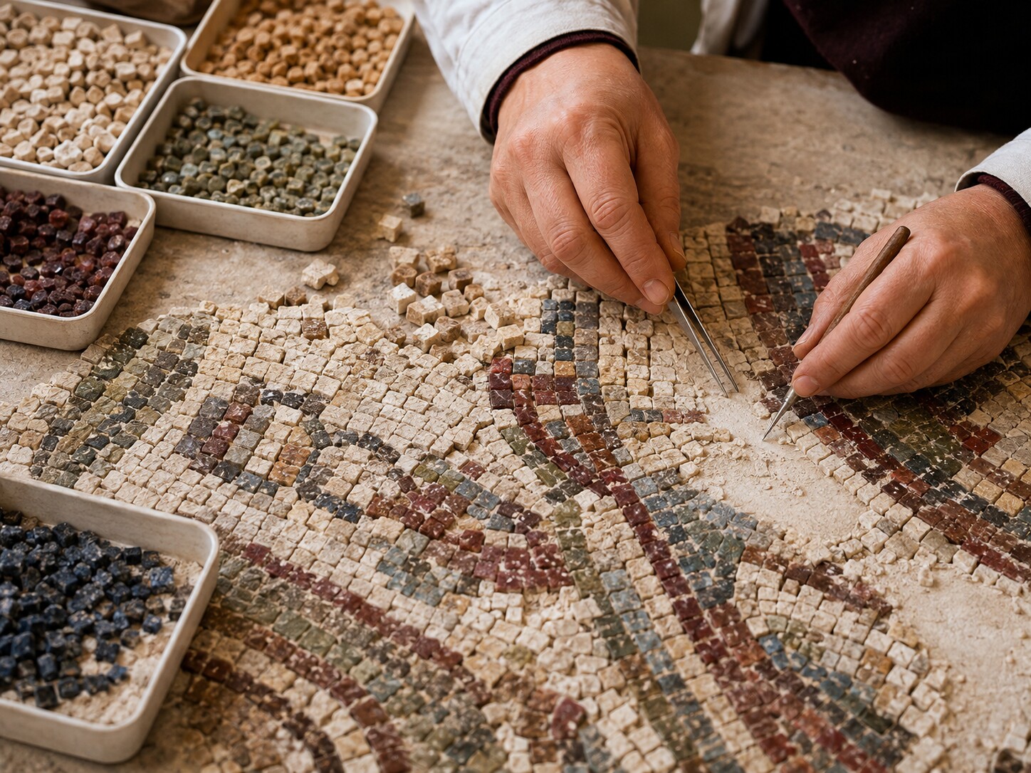 An original editorial interpretation of Zeugma Mosaic Museum in Gaziantep