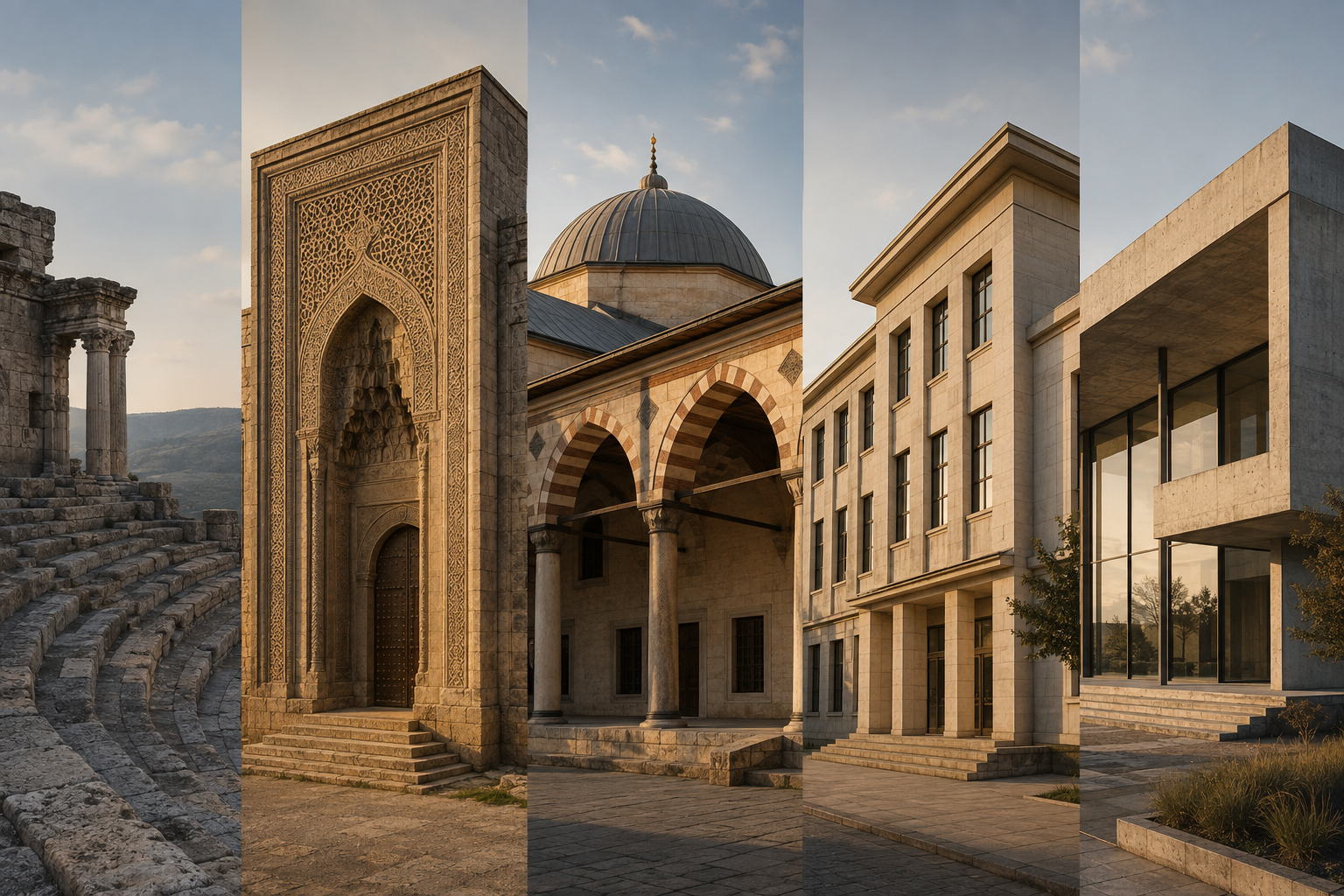 An original visual essay across architectural eras in Türkiye
