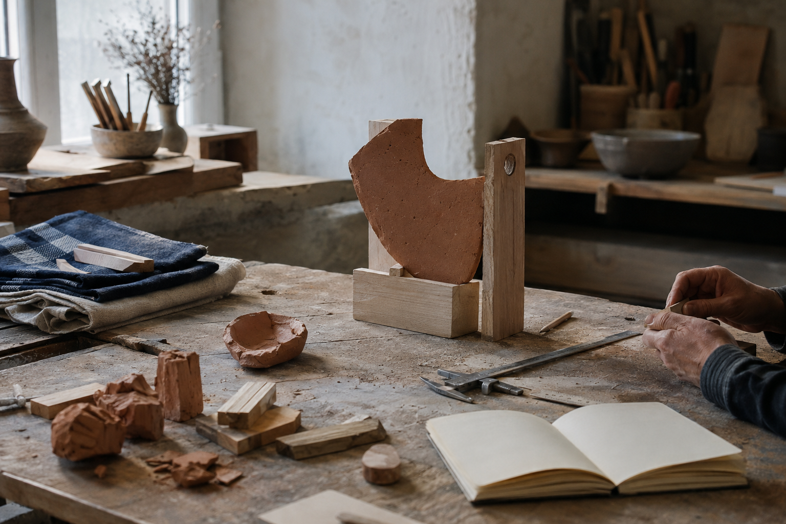 An original portrait-free view of a Turkish maker’s workshop