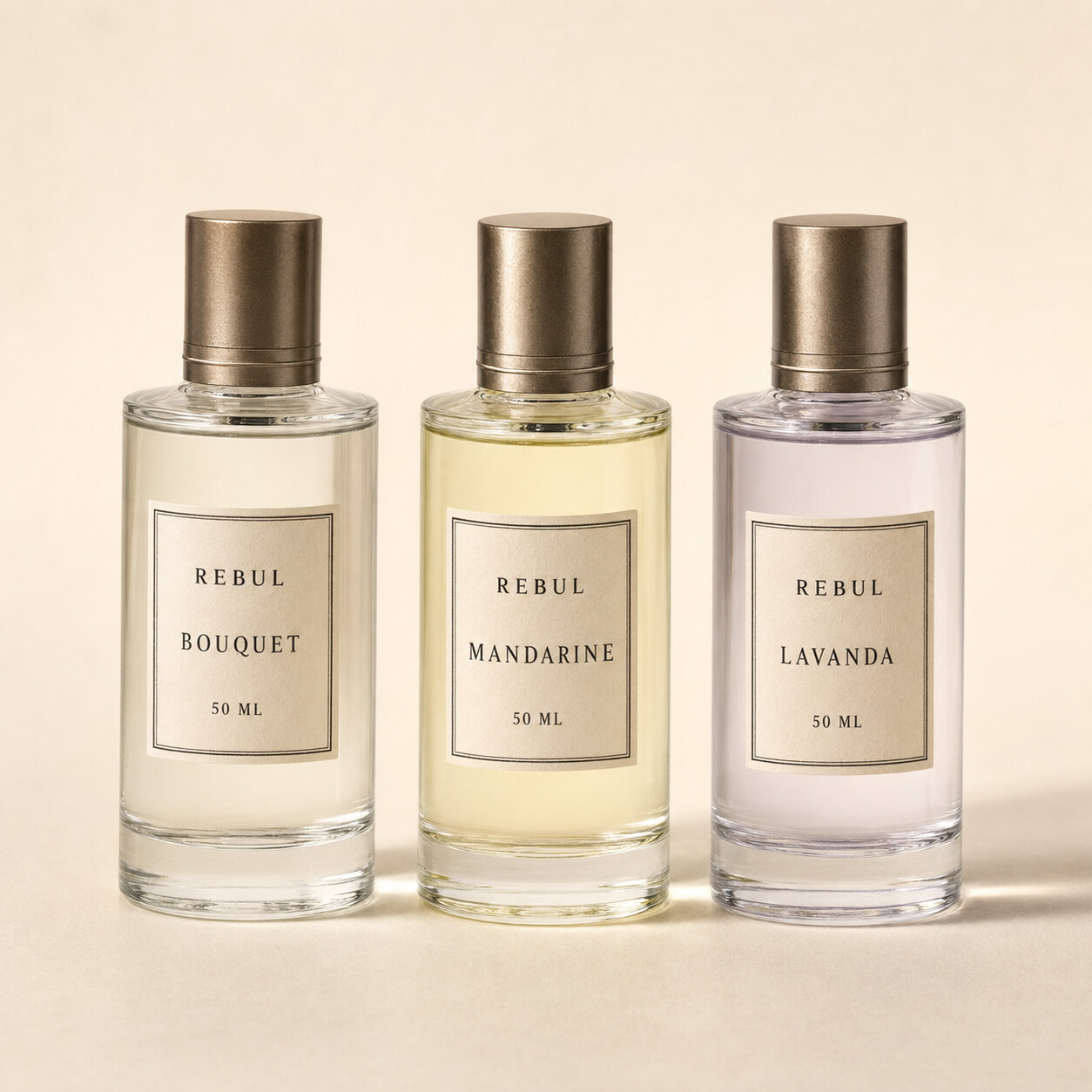 Rebul Bouquet, Mandarine and Lavanda cologne selection