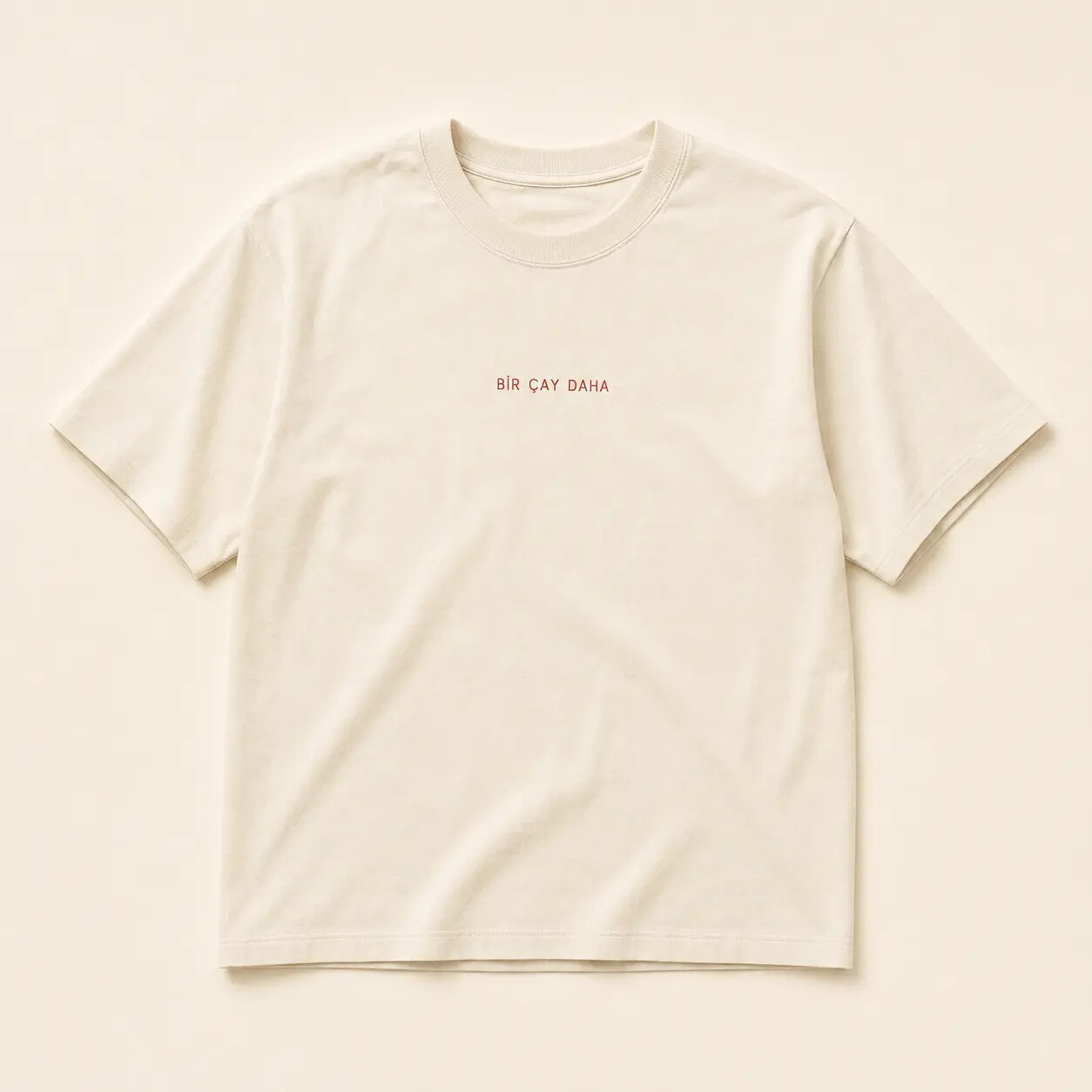 Ecru Bir Çay Daha T-shirt