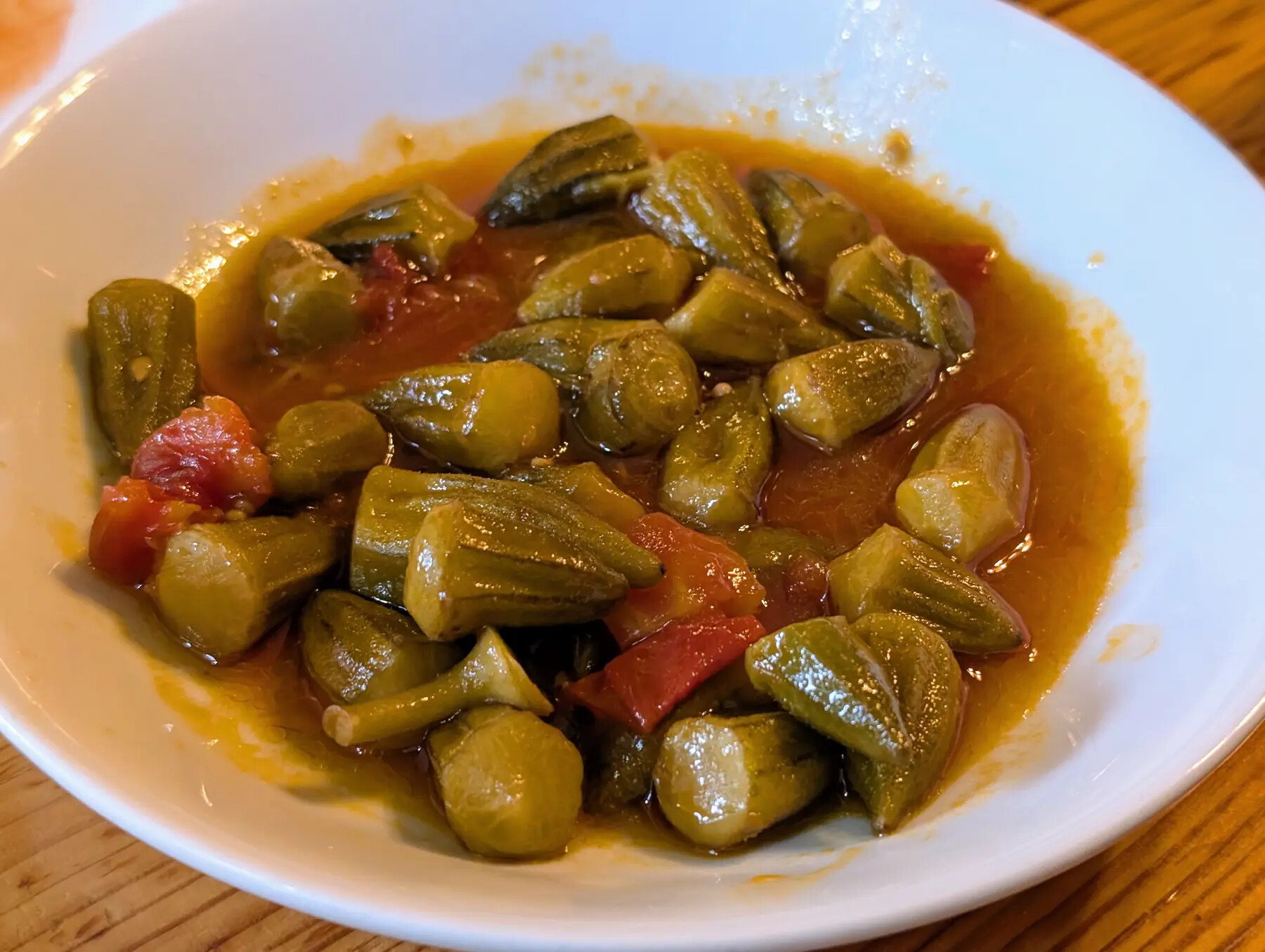 Slow-cooked okra at Eker